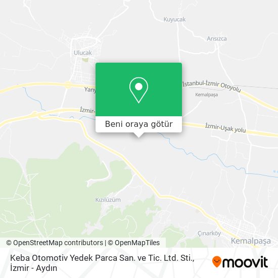 Keba Otomotiv Yedek Parca San. ve Tic. Ltd. Sti. harita
