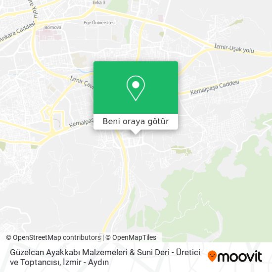 Güzelcan Ayakkabı Malzemeleri & Suni Deri - Üretici ve Toptancısı harita