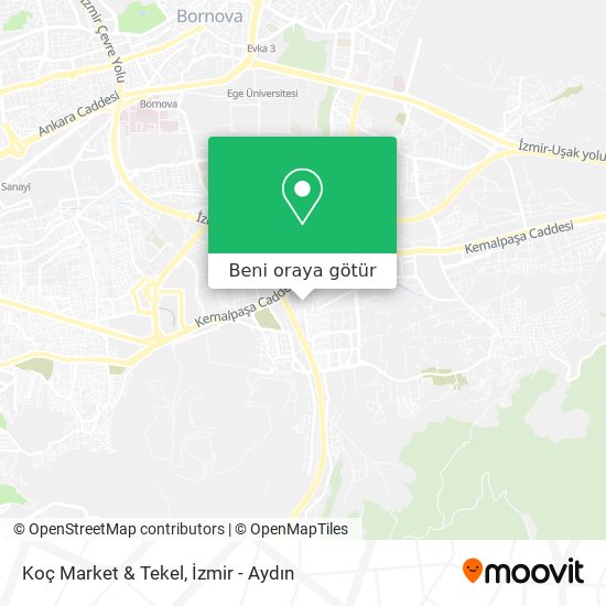 Koç Market & Tekel harita