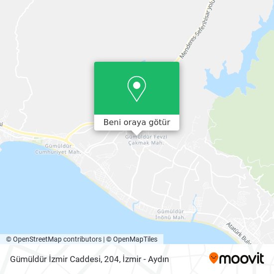 Gümüldür İzmir Caddesi, 204 harita