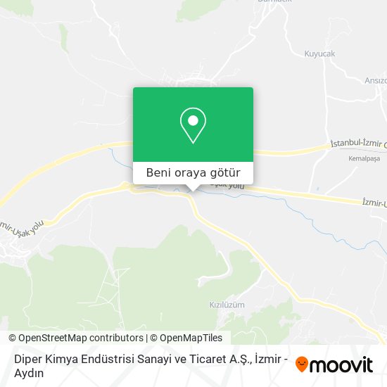 Diper Kimya Endüstrisi Sanayi ve Ticaret A.Ş. harita