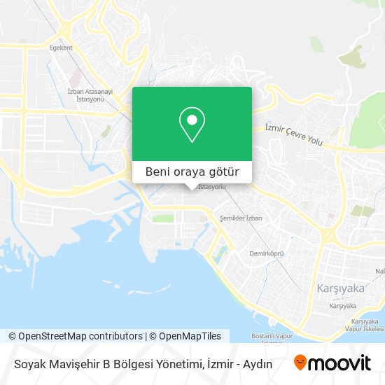 Soyak Mavişehir B Bölgesi Yönetimi harita