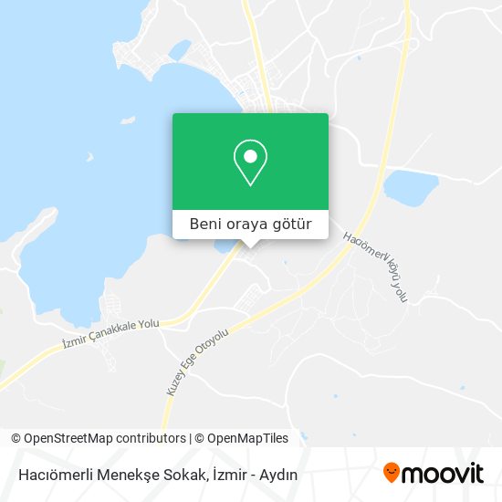 Hacıömerli Menekşe Sokak harita