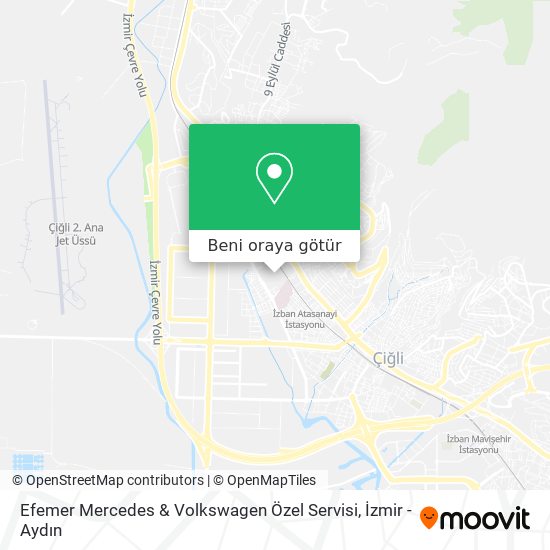 Efemer Mercedes & Volkswagen Özel Servisi harita