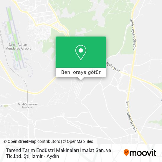 Tarend Tarım Endüstri Makinaları İmalat San. ve Tic.Ltd. Şti harita