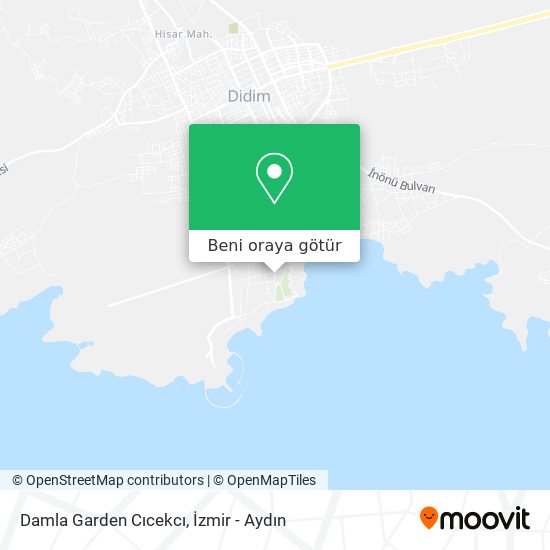 Damla Garden Cıcekcı harita