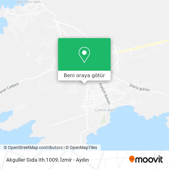 Akguller Gıda Ith.1009 harita