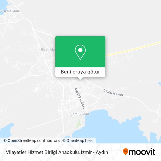 Vilayetler Hizmet Birliği Anaokulu harita