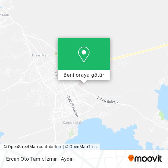 Ercan Oto Tamır harita