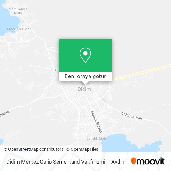 Didim Merkez Galip Semerkand Vakfı harita
