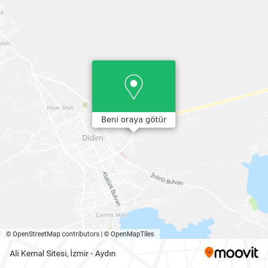 Ali Kemal Sitesi harita