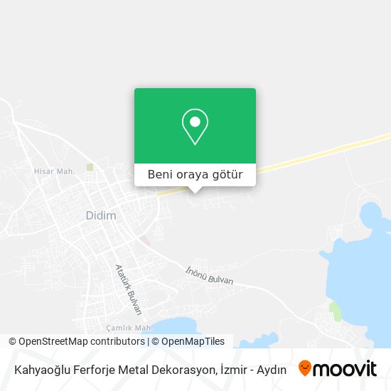 Kahyaoğlu Ferforje Metal Dekorasyon harita