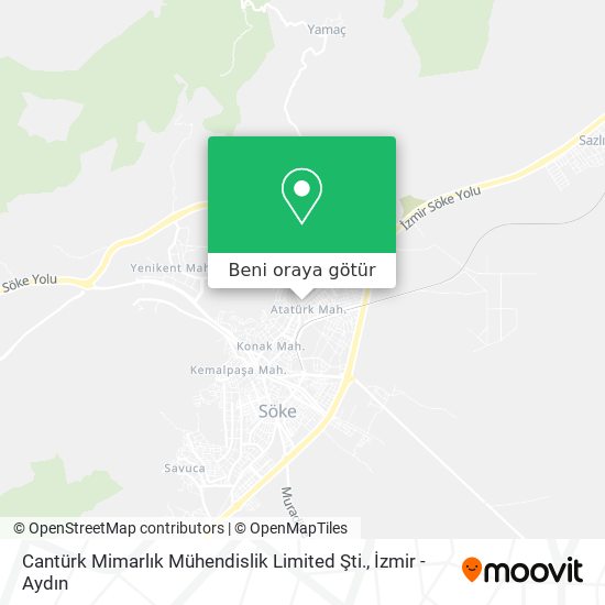 Cantürk Mimarlık Mühendislik Limited Şti. harita