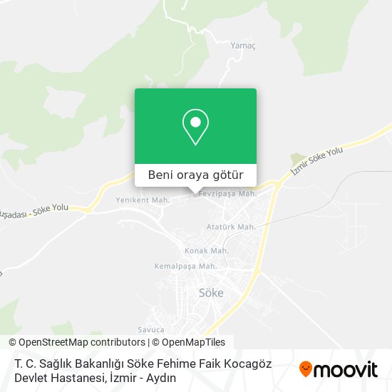 T. C. Sağlık Bakanlığı Söke Fehime Faik Kocagöz Devlet Hastanesi harita
