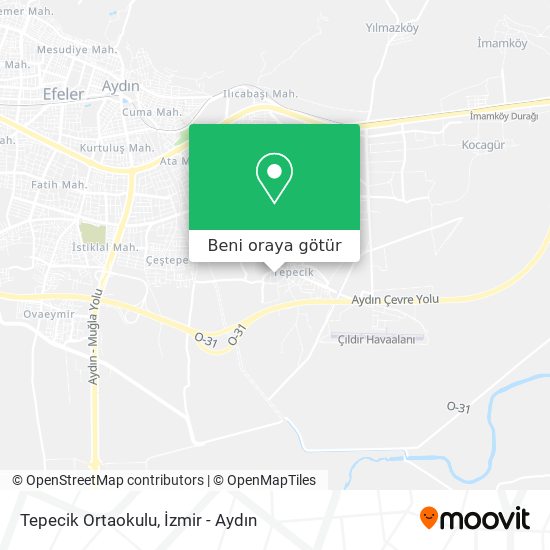 Tepecik Ortaokulu harita