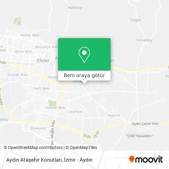 Aydın Ataşehir Konutları harita