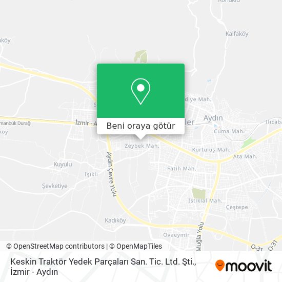 Keskin Traktör Yedek Parçaları San. Tic. Ltd. Şti. harita