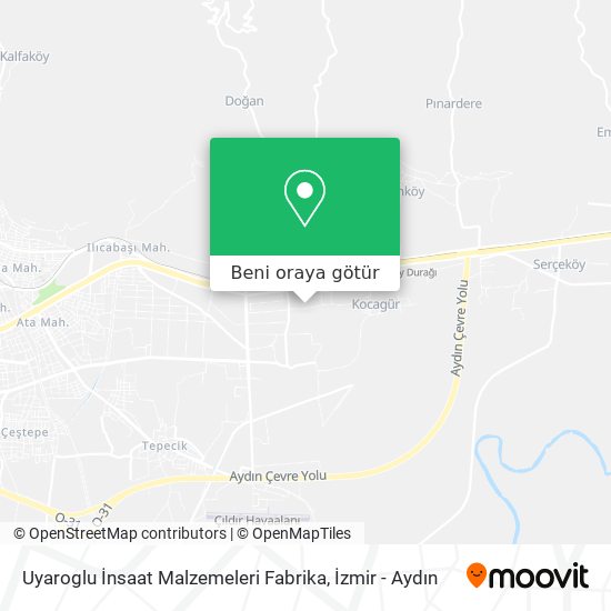 Uyaroglu İnsaat Malzemeleri Fabrika harita