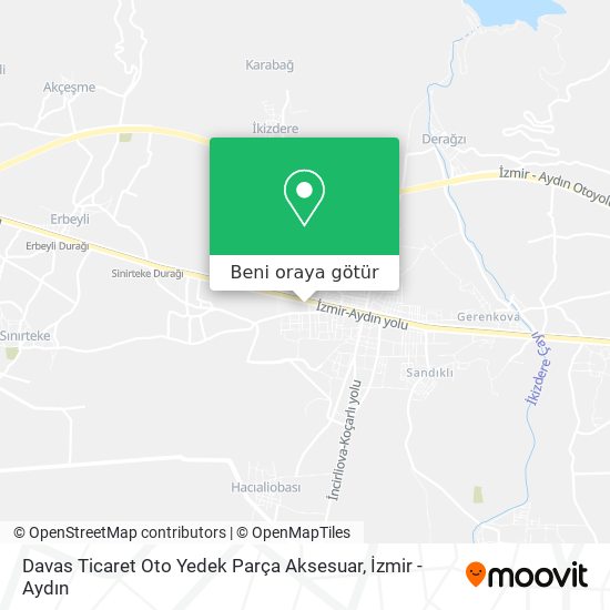 Davas Ticaret Oto Yedek Parça Aksesuar harita