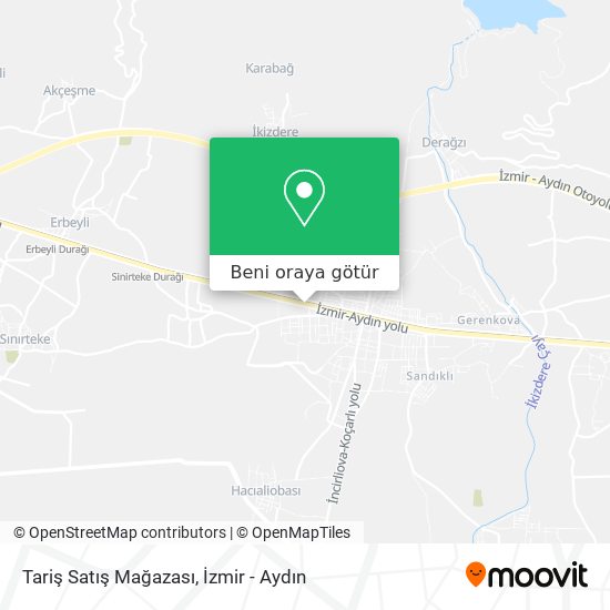 Tariş Satış Mağazası harita