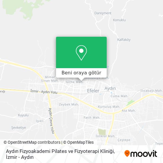 Aydın Fizyoakademi Pilates ve Fizyoterapi Kliniği harita