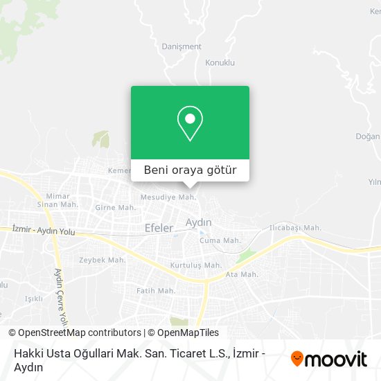 Hakki Usta Oğullari Mak. San. Ticaret L.S. harita