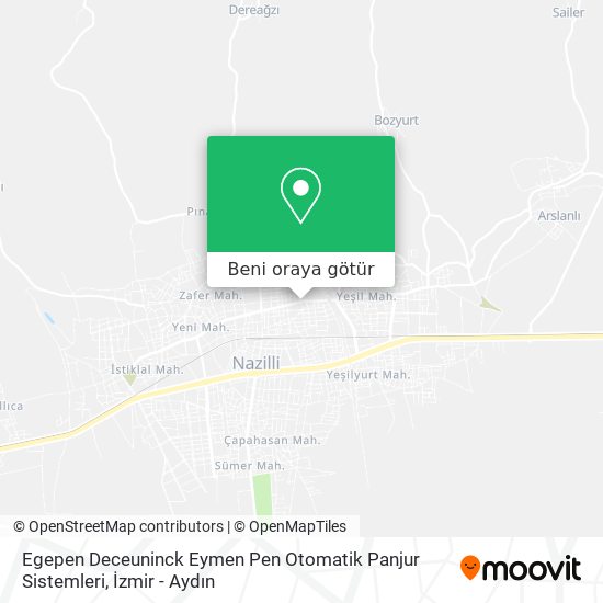 Egepen Deceuninck Eymen Pen Otomatik Panjur Sistemleri harita