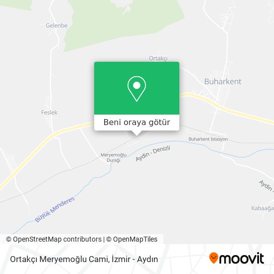 Ortakçı Meryemoğlu Cami harita