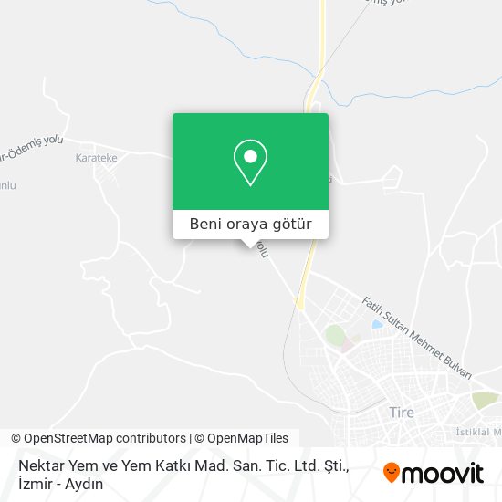 Nektar Yem ve Yem Katkı Mad. San. Tic. Ltd. Şti. harita