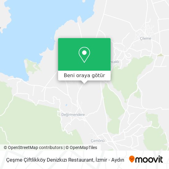 Çeşme Çiftlikköy Denizkızı Restaurant harita