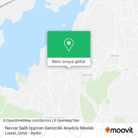 Nevvar Salih İşgören Denizcilik Anadolu Meslek Lisesi harita