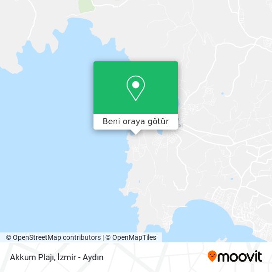 Akkum Plajı harita