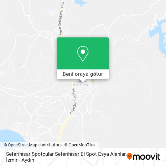 Seferihisar Spotçular Seferihisar El Spot Esya Alanlar harita