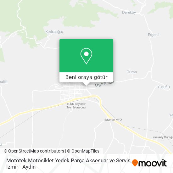 Mototek Motosiklet Yedek Parça Aksesuar ve Servis harita