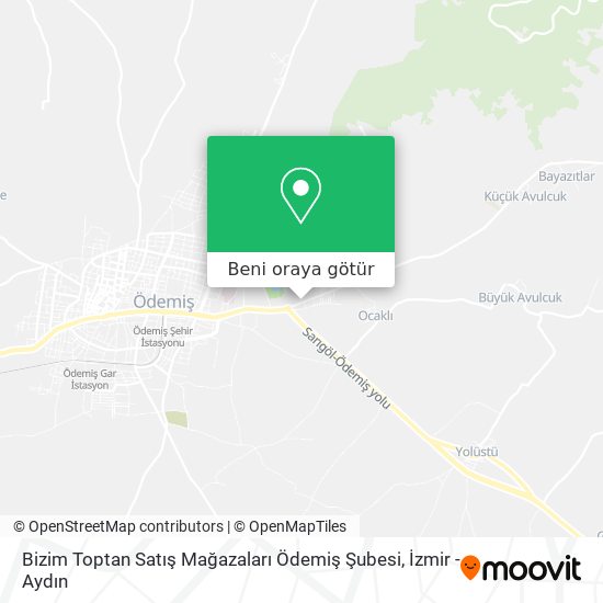Bizim Toptan Satış Mağazaları Ödemiş Şubesi harita