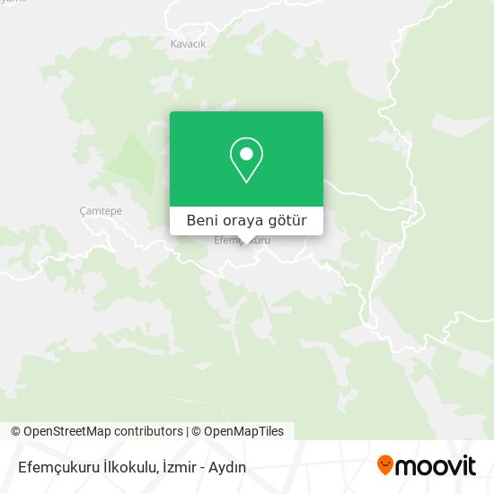 Efemçukuru İlkokulu harita