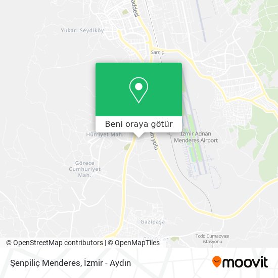 Şenpiliç Menderes harita