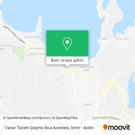 Varan Turizm Çeşme Ilıca Acentesi harita