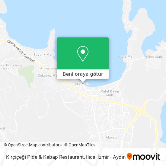 Kırçiçeği Pide & Kebap Restaurant, Ilıca harita
