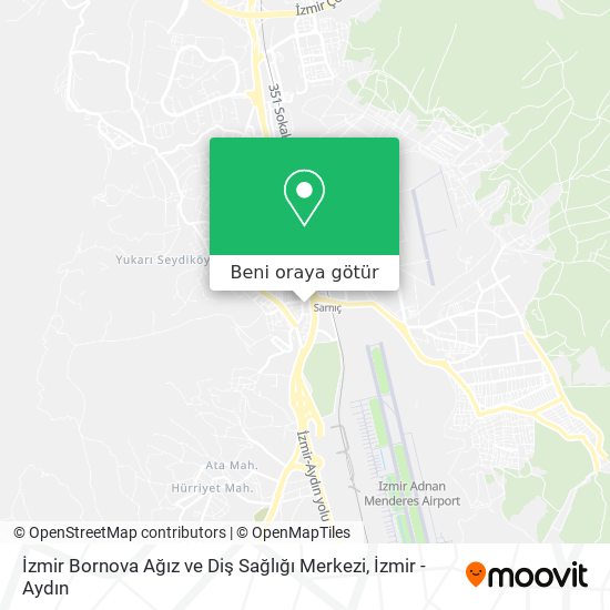 İzmir Bornova Ağız ve Diş Sağlığı Merkezi harita