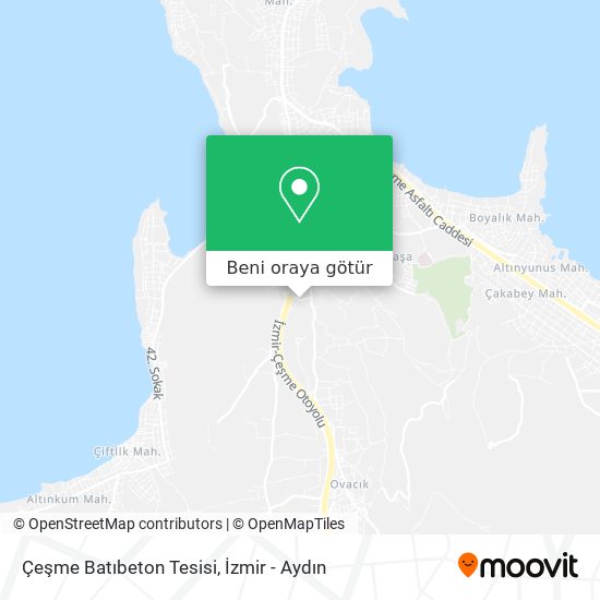 Çeşme Batıbeton Tesisi harita