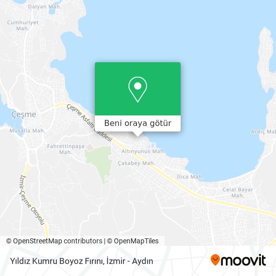 Yıldız Kumru Boyoz Fırını harita