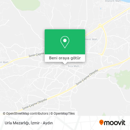 Urla Mezarlığı harita