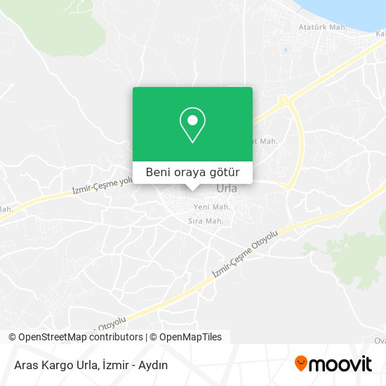 Aras Kargo Urla harita