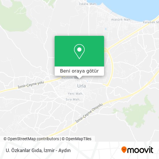 U. Özkanlar Gıda harita