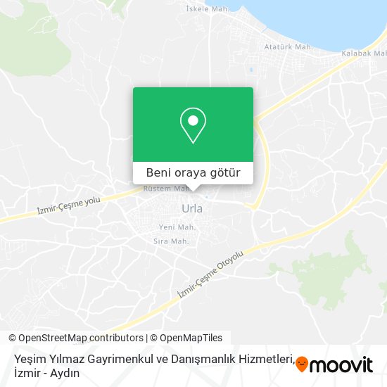 Yeşim Yılmaz Gayrimenkul ve Danışmanlık Hizmetleri harita