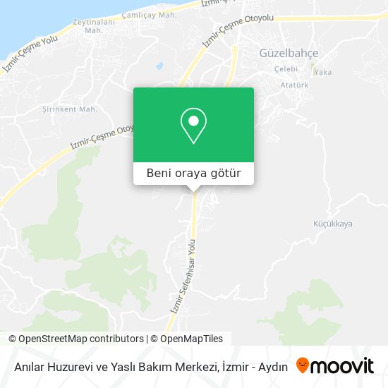 Anılar Huzurevi ve Yaslı Bakım Merkezi harita