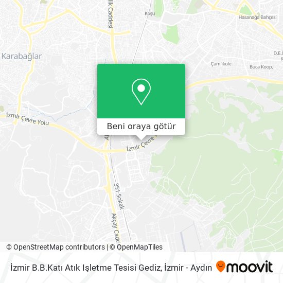 İzmir B.B.Katı Atık Işletme Tesisi Gediz harita