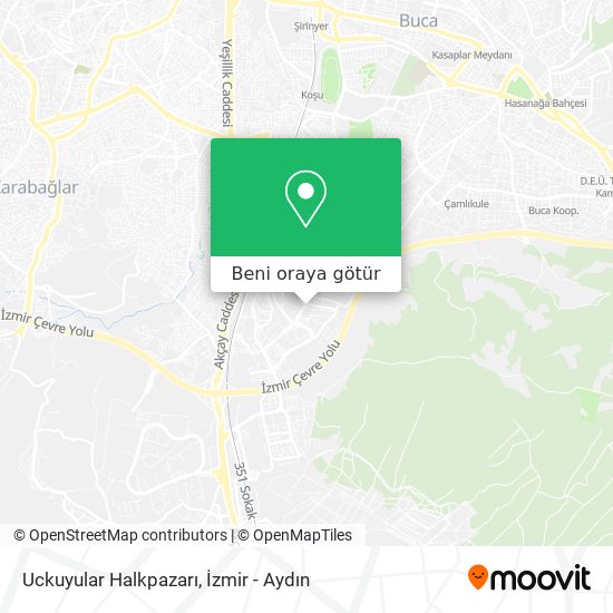 Uckuyular Halkpazarı harita