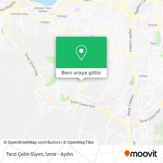 Terzi Çetin Giyim harita